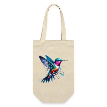 Kolibri - Geschenkbeutel für Flaschen - Natur - Vorne