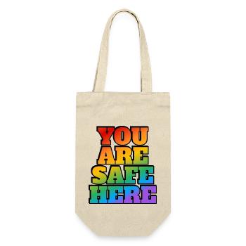 LGBT safe space You are safe here - Gift Bag for Bottles - nature - Front