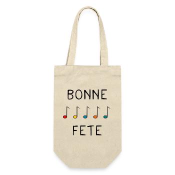 DAD. FATHER'S DAY. HAPPY FATHER'S DAY. HAPPY BIRTHDAY. - Gift Bag for Bottles - nature - Front