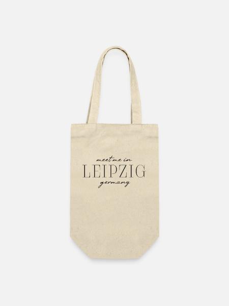 Leipzig, Deutschland Eleganz Stil Design T-Shirt - Geschenkbeutel für Flaschen - Natur