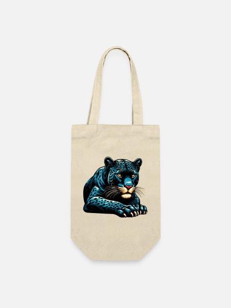 Panther - Geschenkbeutel für Flaschen - Natur