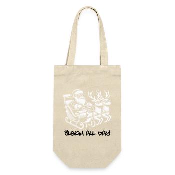 Glacière Père Noël – Traîneau toute la journée - Sac à bouteille - nature - Devant