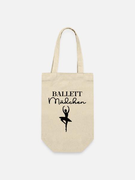 Ballettmädchen Ballet Tänzerin Ballett Mädchen - Geschenkbeutel für Flaschen - Natur