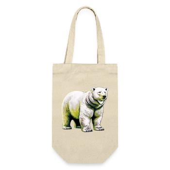 White polar bear - Gift Bag for Bottles - nature - Front