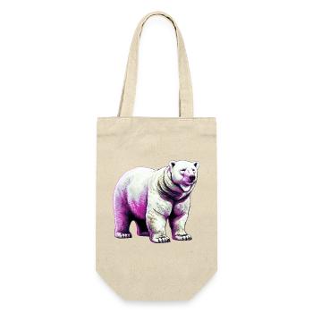 White polar bear - Gift Bag for Bottles - nature - Front