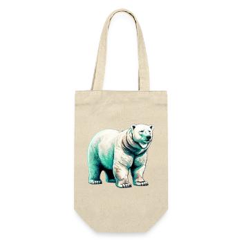 White polar bear - Gift Bag for Bottles - nature - Front