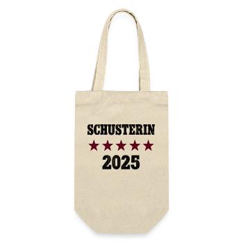 2025 Schusterin Beruf Abschluß Lehre Bestanden - Geschenkbeutel für Flaschen - Natur - Vorne