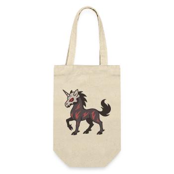 Masque de crâne : Licorne démoniaque avec des marques rouges - Sac à bouteille - nature - Devant