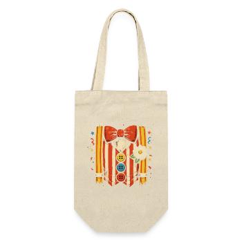 Cadeau de carnaval pour costume de clown mignon - Sac à bouteille - nature - Devant