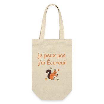 Ich kann nicht. Ich habe Eichhörnchen. - Geschenkbeutel für Flaschen - Natur - Vorne