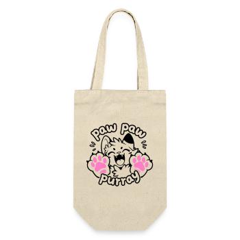 Paw Paw Purray Cat | Funny paw motif - Gift Bag for Bottles - nature - Front