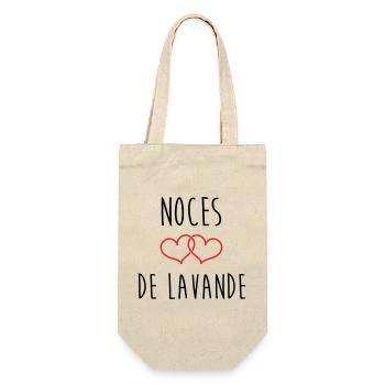 Noces de lavande 46 ans de mariage - Sac à bouteille - nature - Devant