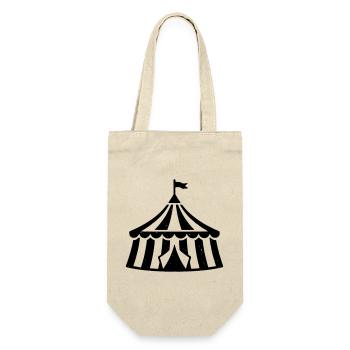 Circus Tent Circus Vintage Grunge - Gift Bag for Bottles - nature - Front