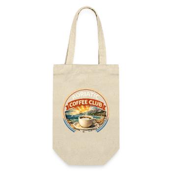 Croatia Adriatic Coffee Club Retro Logo - Gift Bag for Bottles - nature - Front
