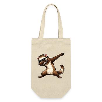 Dabbing Ferrets - Gift Bag for Bottles - nature - Front