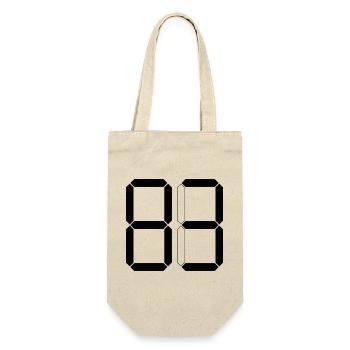 NUMBER 83 Eighty-Three Gift Digital - Gift Bag for Bottles - nature - Front