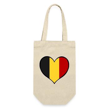 Drapeau du cœur de la Belgique - Sac à bouteille - nature - Devant