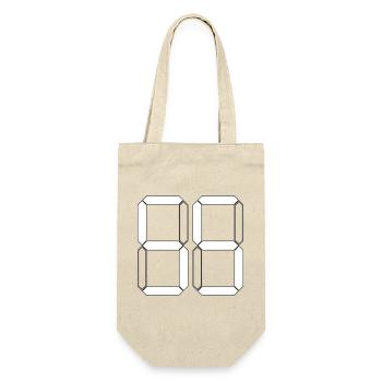 NUMBER 55 Fifty-Five Gift Digital - Gift Bag for Bottles - nature - Front