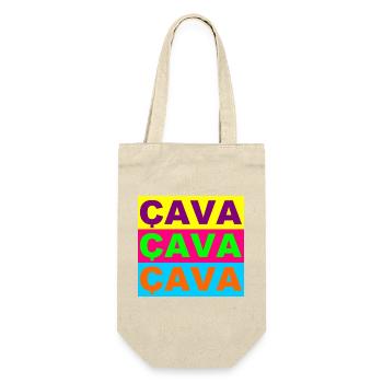 Cava Pop Triptych - Gift Bag for Bottles - nature - Front