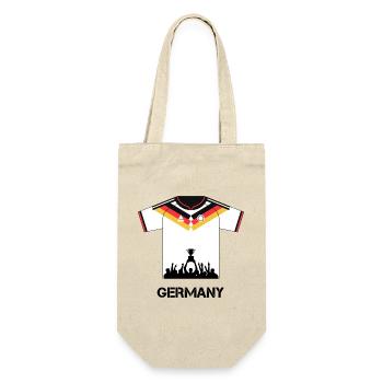Germany Football Shirt with Cup – Fan Design - Gift Bag for Bottles - nature - Front