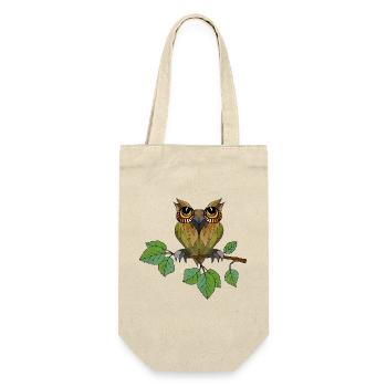 Oiseau-hibou - Sac à bouteille - nature - Devant