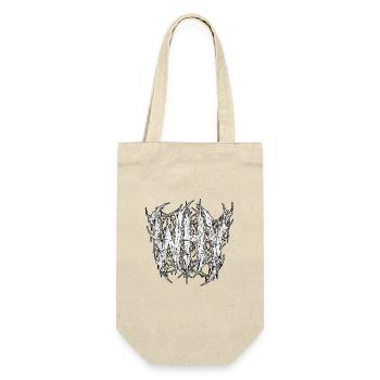 Warum Heavy Metal - Geschenkbeutel für Flaschen - Natur - Vorne
