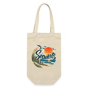 Seewärts Strandsunset - Geschenkbeutel für Flaschen - Natur - Vorne