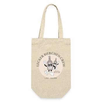 Biercrew - Internationaler BierTag  - Geschenkbeutel für Flaschen - Natur - Vorne