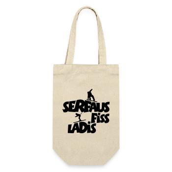 Serfaus Fiss Ladis Wintersport - Geschenkbeutel für Flaschen - Natur - Vorne