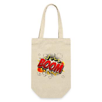 Boom Comic Graphic - Gift Bag for Bottles - nature - Front