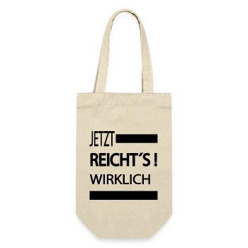 Sprüche Statement mit Spruch Mir reichts wirklich - Geschenkbeutel für Flaschen - Natur - Vorne