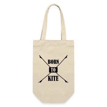 Kiteboard - Geschenkbeutel für Flaschen - Natur - Vorne