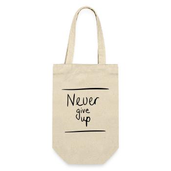 never give up - Gift Bag for Bottles - nature - Front
