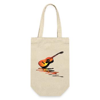 Guitar - Gift Bag for Bottles - nature - Front