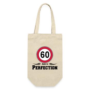 60e anniversaire, 60 ans vieilli à la perfection (25) - Sac à bouteille - nature - Devant