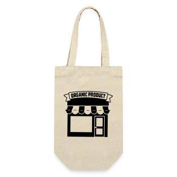 Shop organic - Gift Bag for Bottles - nature - Front