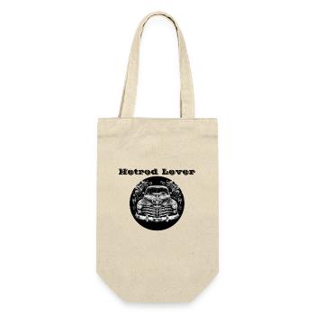 Hotrod Lover - Geschenkbeutel für Flaschen - Natur - Vorne