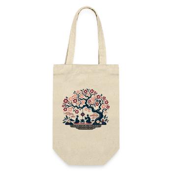 Cherry Blossom Inspired by Chinese Art - Gift Bag for Bottles - nature - Front
