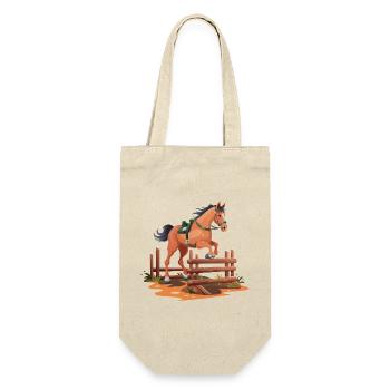 Horseback riding, horse riding, equestrian centre - Gift Bag for Bottles - nature - Front