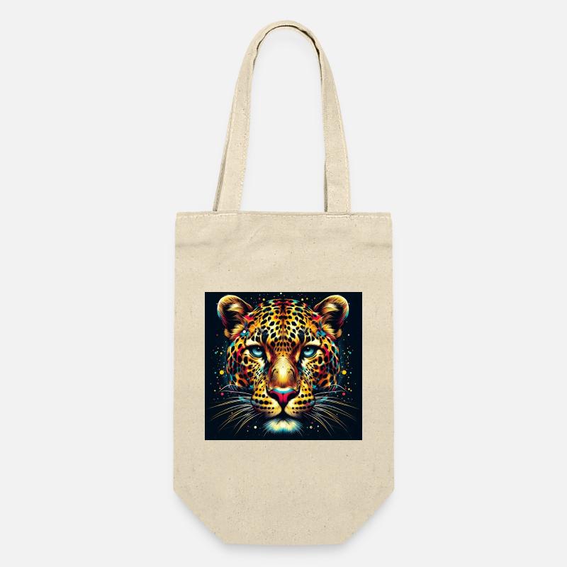 Leopard - Geschenkbeutel für Flaschen - Natur