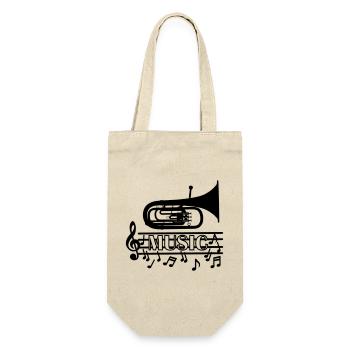 Baritone music logo - Gift Bag for Bottles - nature - Front