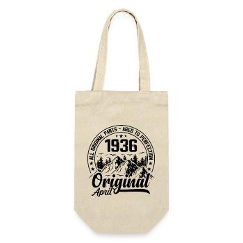 1936 April Original: 88 Years Anniversary Gift - Gift Bag for Bottles - nature - Front