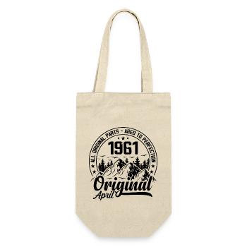 1961 avril Original : 63 Ans cadeau Anniversaire - Sac à bouteille - nature - Devant