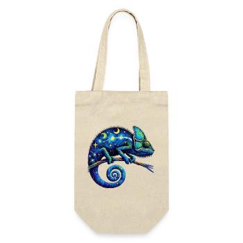 Chamäleon - Geschenkbeutel für Flaschen - Natur - Vorne