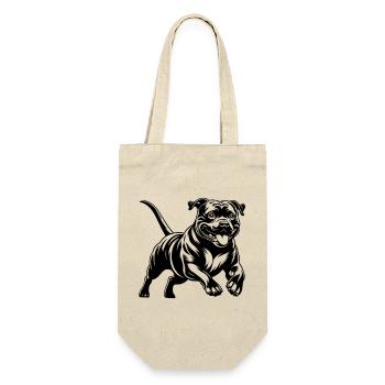 Staffordshire Bull Terrier - Gift Bag for Bottles - nature - Front