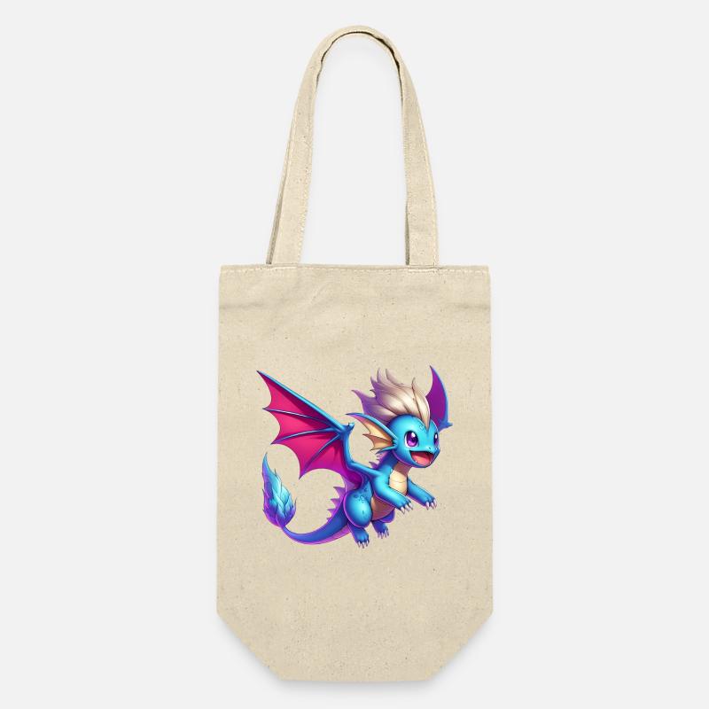 Drache - Geschenkbeutel für Flaschen - Natur