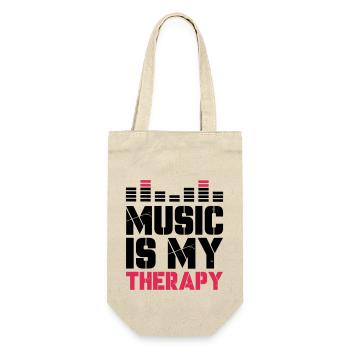 music is my therapy - Gift Bag for Bottles - nature - Front