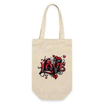 Whispers of the Heart: The Magic of Love and Kitten - Gift Bag for Bottles - nature - Front