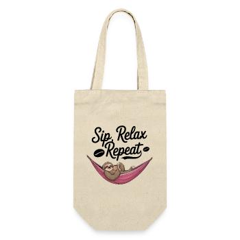 Sip, Relax, Repeat - Gift Bag for Bottles - nature - Front