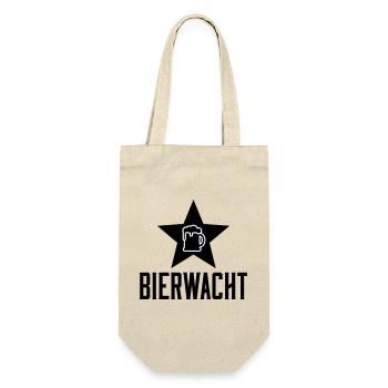 Bierkrug Linienkunst - Geschenkbeutel für Flaschen - Natur - Vorne